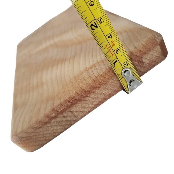 Thick Wood Mini Cheese Cutting Board or Serving Tray With Pewter Mouse - Picture 9 of 9